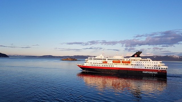 norway, hurtigruten, nature, ship, fjord, norge, cruise ship, cruise line, cruise, vacation, sea, ocean